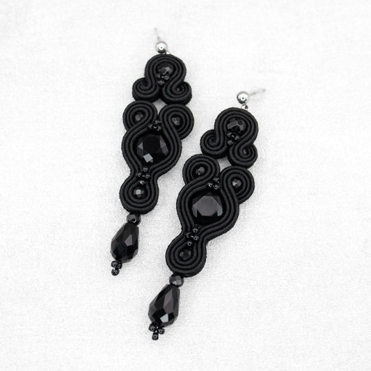 Handmade Black Soutache Earrings – Original and Fashionable Earrings